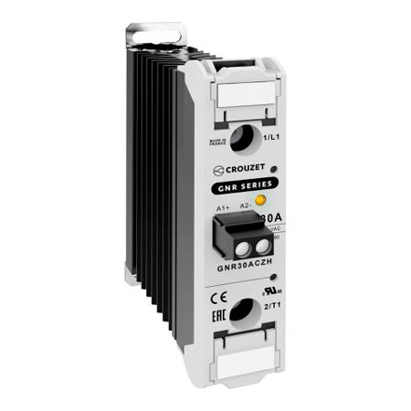 GNR30ACZH Crouzet GNR Series Solid State Relay, 30 A Load, DIN Rail Mount, 660 V ac Load, 280 V ac Control