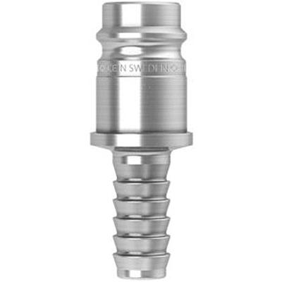 104105002 CEJN Steel Pneumatic Quick Connect Coupling, Hose Barb, 6.3mm Hose Barb Connection