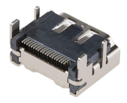 47151-1001 19 Way Male Right Angle HDMI Connector 40 V dc