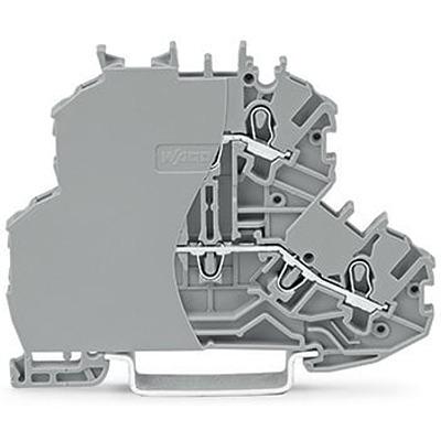 2000-2201-099-000 WAGO2000-2201/099-000 TOPJOB S Series DIN Rail Terminal Block, 1mm², 2-Level, Push-In Cage Clamp Termination, ATEX, EAC