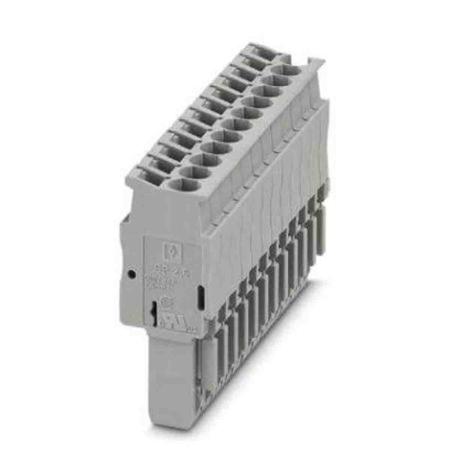 3040368 Phoenix Contact, 5.2mm Pitch, Combi Pluggable Solutions, Pluggable Terminal Block, Plug, DIN Rail, Spring Cage