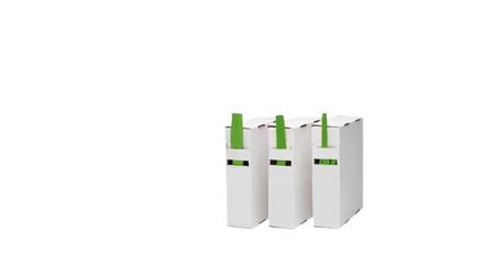 RND-465-01137 RND Heat Shrink Tube, Green 6.4 → 3.2mm Sleeve Dia. x 10m Length 2:1 Ratio, RND 465 Series