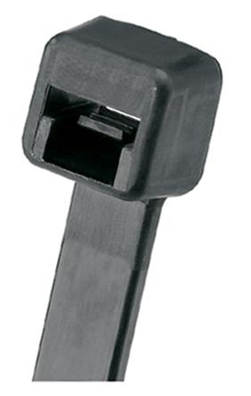 PLT4S-C0 Panduit Cable Tie, Locking Cable Tie, 368mm x 4.8 mm, Black Nylon, Pk-100