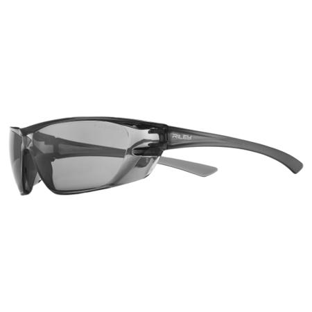 RLY00072 Riley Fresna Anti-Mist UV Safety Spectacles, Grey Polycarbonate Lens, Vented
