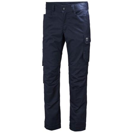 77523_590-C150 Helly Hansen Manchester Navy Men's Cotton, Polyester Lightweight, Stretchy Work Trousers 36in, 92cm Waist