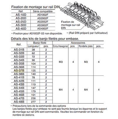 AS-37B SMC AS Series Threaded Fitting,