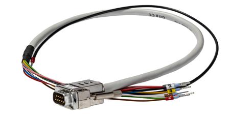 2926360 Phoenix Contact Male 9 Pin D-sub Unterminated Cable, 0.5m PVC, CABLE-D- 9SUB/M/OE/0.25/S/0.5M Series