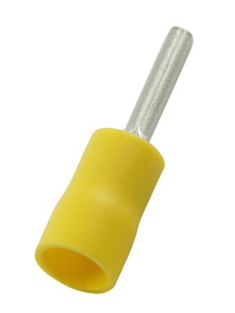 178-8426 RS PRO Insulated Crimp Pin Connector, 4mm² to 6mm², 12AWG to 10AWG, 2.8mm Pin Diameter, 14mm Pin Length, Yellow