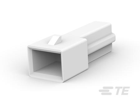 521744-1 TE Connectivity, FASTIN-FASTON 250 1 Way Nylon Crimp Terminal Housing, Natural