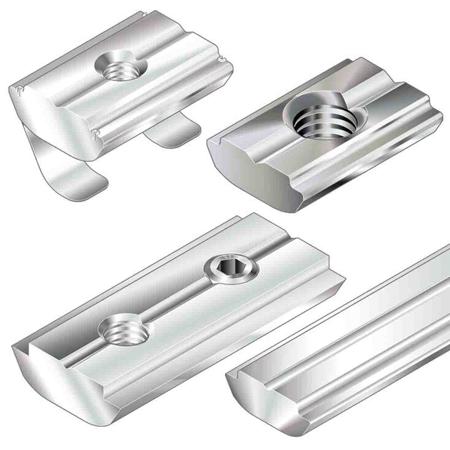 3842541393 Bosch Rexroth M4 Sliding Block, Swivel-in, Connecting Component, Strut Profile 40 mm, 45 mm, 50 mm, 60 mm, Groove Size