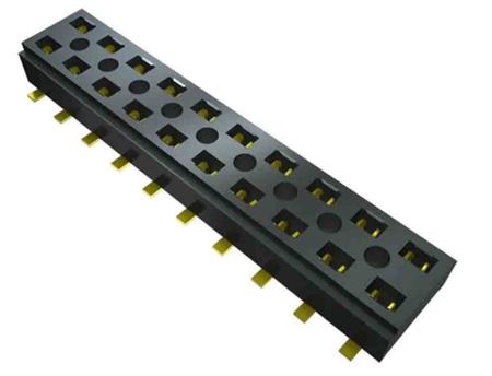 CLT-102-02-L-D-TR Samtec, CLT, CLT-102 2mm Pitch 2 Way 2 Row Vertical PCB Socket, Surface Mount, Press-In Termination