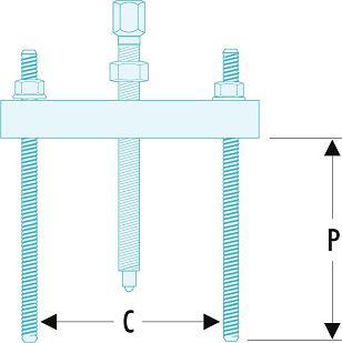 U-53K3 Facom U.53K3 Mechanical Bearing Puller, 75 → 280 mm capacity, 1 pieces
