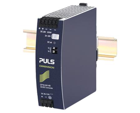 CP10-241-60 PULS CP10 DC-DC Converter, 24V dc/ 7.1A Output, 67.2 → 154 V dc Input, Wall Mount, +70°C Max Temp -40°C Min Temp