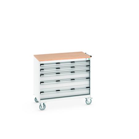 40402165-16V Bott, 5 Drawer Sheet Steel Floor Standing Storage Cabinet, 1050 X 650 X 990mm