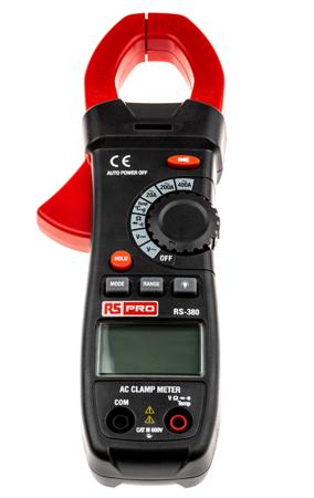 123-1935 RS Pro RS380 Clamp Meter, Max Current 400A ac CAT III 600 V