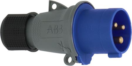 1323131 brennenstuhl, 1323 IP44 Blue Cable Mount 1P+N+T Industrial Power Plug, Rated At 16A, 230 V
