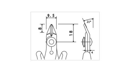 RND-550-00049 Cutting Pliers/132mm without Bevel