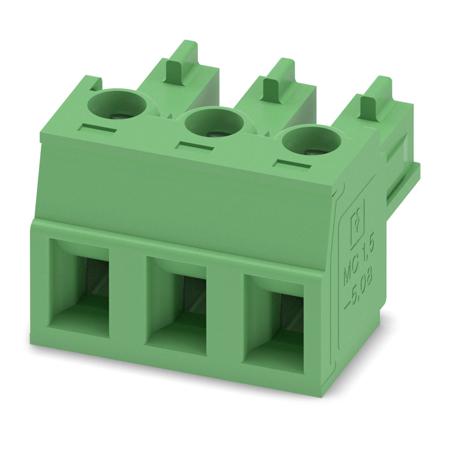 1836082 Phoenix Contact, 5.08mm Pitch, 3 Way, , Pluggable Terminal Block, Plug, Cable Mount, Screw Termination,