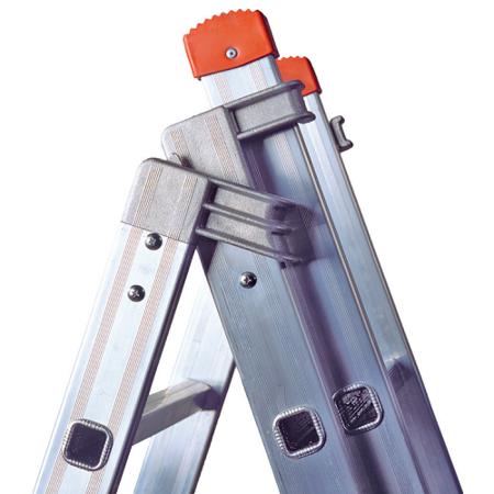 217-799 RS PRO 7 Step Steel Extension Ladder, 5.02mm Open Length
