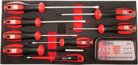 833-5947 RS Pro 39 pieces Engineers Pozidriv, Slotted Screwdriver Set