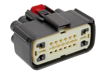 349851606 Molex, 34969 100% Nylon null Female 16 Way Connector Housing for use with Automotive Connector