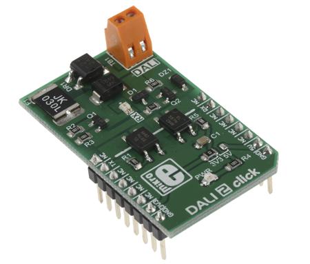 MIKROE-2672 MikroElektronika DALI 2 Click DALI 2 mikroBus Click Board
