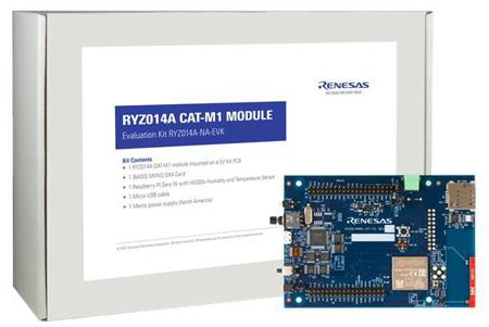 RYZ014A-NA-EVK Renesas Electronics Evaluation Kit for RYZ014A Cat-M1 Module (North America Version) Dual LTE (Cat M1 and NB-IoT)