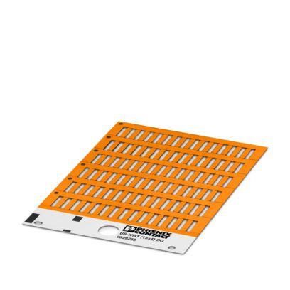 0829288 Phoenix Contact US-WMT Cable Binder Cable Marker, Orange, Pre-printed "Unlabeled", 0.6 → 50mm Cable, for