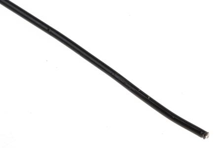 5852 BK005 Alpha Wire Hook-up Wire TEFLON Series Black 0.09 mm² Hook Up Wire, 28 AWG, 7/0.13 mm, 30m, PTFE Insulation,