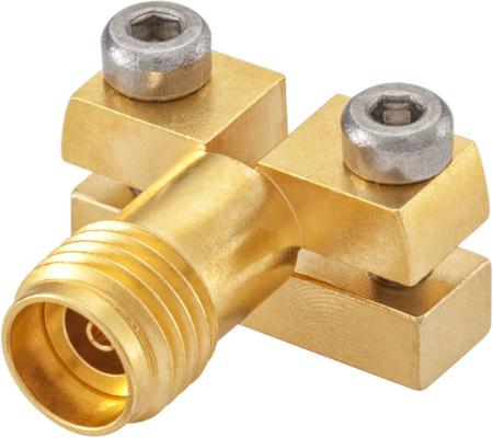 02K243-40ME3 Rosenberger RPC-2.92 Series, Jack PCB Mount, 50Ω, Solder Termination, Right Angle Body