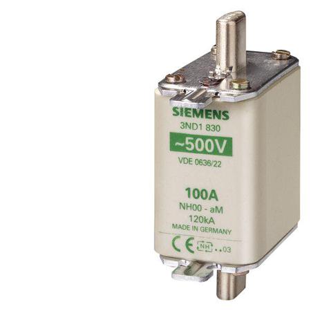 3ND1836 Siemens 160A NH Fuse, NH00, 440 - 500V ac/dc