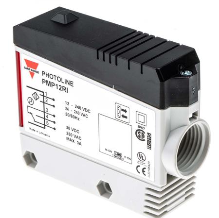 PMP12RI Carlo Gavazzi Retro-reflective Photoelectric Sensor Maximum of 12 m Detection Range Block Style IP67