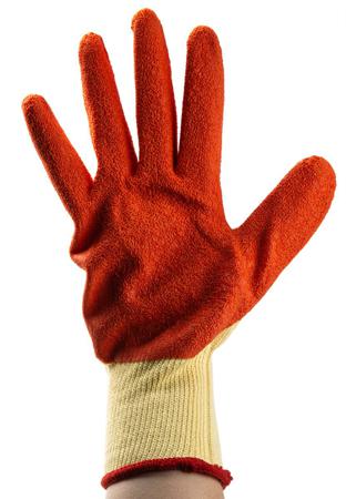 184-6006 RS PRO Polycotton Latex-Coated Latex Gloves, Size 11, Orange, Abrasion Resistant, Anti-Slip, General Purpose, Good