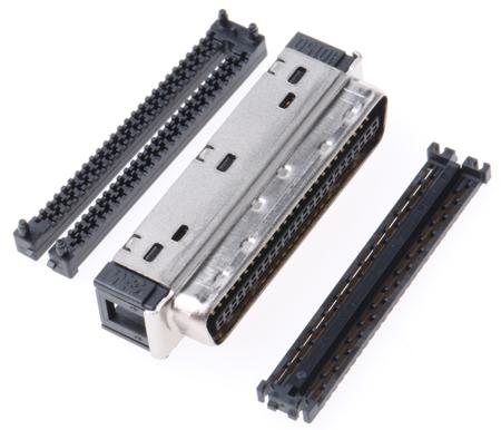 10150-6000EC 3M 101 50 Way Cable Mount D-sub Connector Plug, 1.27mm Pitch