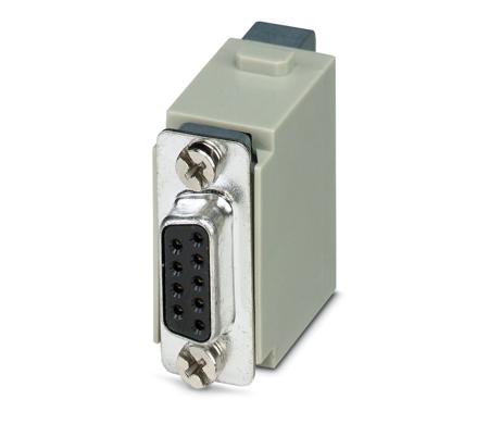 1079793 Phoenix Contact Heavy Duty Power Connector Module, 5A, Female,  HC-M-DSUB Series, 9 Contacts