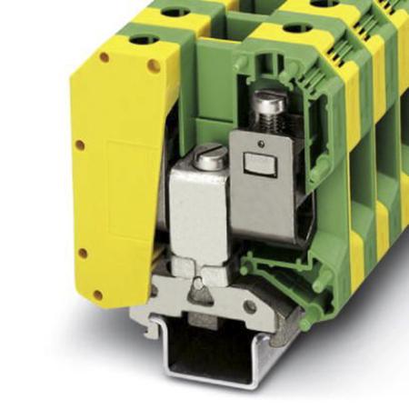 0443049 Phoenix Contact  USLKG 50 Series Green/Yellow, 16 → 50mm², Single-Level, Screw Termination