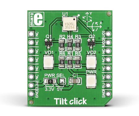 MIKROE-1834 MikroElektronika Tilt Click Tilt Sensor MikroBus Click Board for RPI-10354
