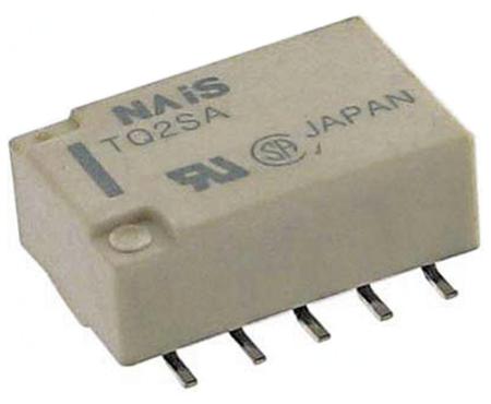 TQ2SA-5V Panasonic Surface Mount High Frequency Relay, 5V dc Coil, DPDT
