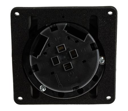 0-522-03 Legrand Right Angle Switchable IP44, IP55 Interlocked Socket 3P+E, 16A, 415 V