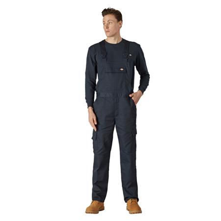 DK0A867N0DN1 Dickies Navy Reusable Bib & Brace, L