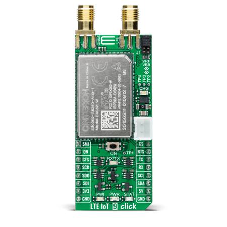 MIKROE-4465 MikroElektronika LTE IoT 9 Click EXS62-W Sensor Add-On Board for Industrial, Smart Agriculture