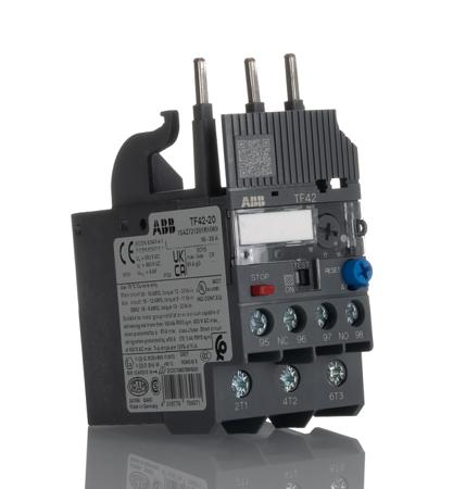 1SAZ721201R1049--TF42-20 ABB Thermal Overload Relay - 1NO + 1NC, 16 → 20 A F.L.C, 20 A Contact Rating, 2.6 W, 3P