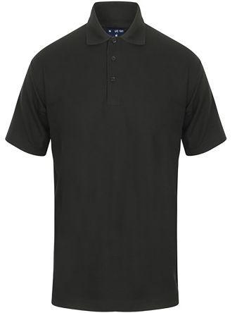 137-0064 RS Pro Classic Black Unisex Cotton, Polyester Short Sleeved Polo, UK- L, EUR- L