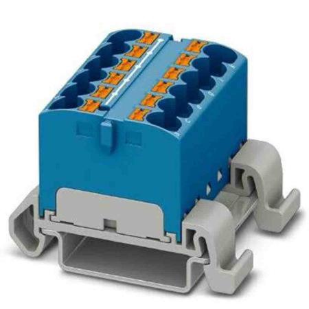 3273682 Phoenix Contact Distribution Block, 12 Way, 0.2 → 6mm², 32A, 800 V, Blue