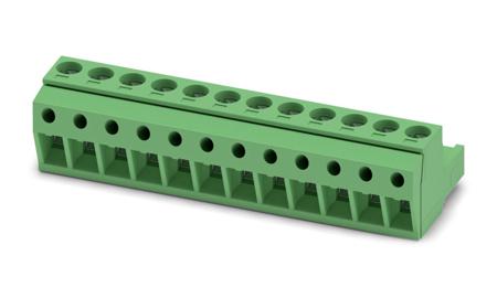 1769117 Phoenix Contact, 5.08mm Pitch, MSTBP 2.5/12-ST-5.08, 12 Way, Pluggable Terminal Block, Plug, Screw Termination,