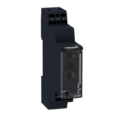 RE17RMEMU Schneider Electric Harmony Time Series DIN Rail Mount Timer Relay, 24 V dc, 24 → 240V ac, 2-Contact, 0.1 s