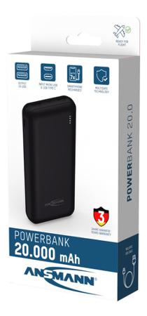 1700-0133 Ansmann , 20000mAh Power Bank Portable Charger