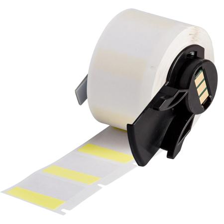 M6-19-427-YL Brady B-427 Yellow, Transparent Label, 25.40mm Width, 9.53mm Height, 250 Qty