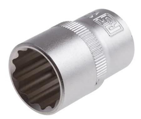441-065 RS PRO 3/8 in Drive 9/16in Standard Socket, 12 point, 25mm Overall Length