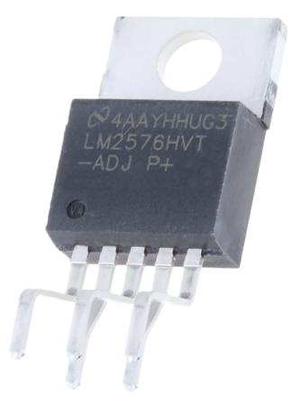 LM2576HVT-ADJ/LF03 Texas Instruments , 5-Channel Buck, Boost, Buck Converter, 3 A, 57 V 52 kHz, TO-220 5-Pin